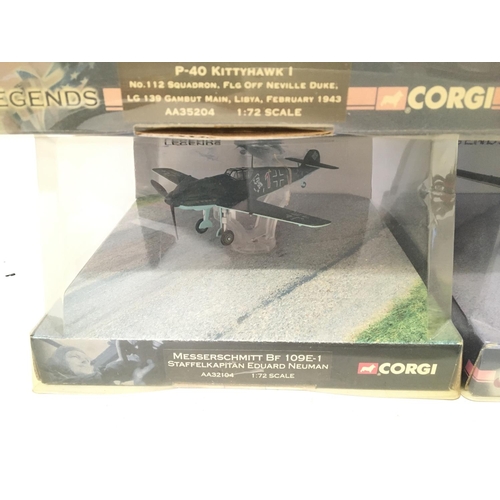 927 - 4 X Boxed Corgi WWII Legends. 1:72 Scale. AA35204. AA32104. AA32217.AA32212.(4).