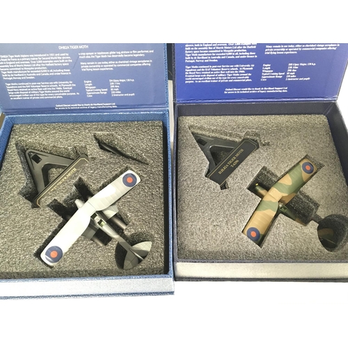 951 - 4 X Boxed Oxford Diecast Model Aircraft. 2 X Tiger Moths. A Dragon Rapide and a Avro Anson.