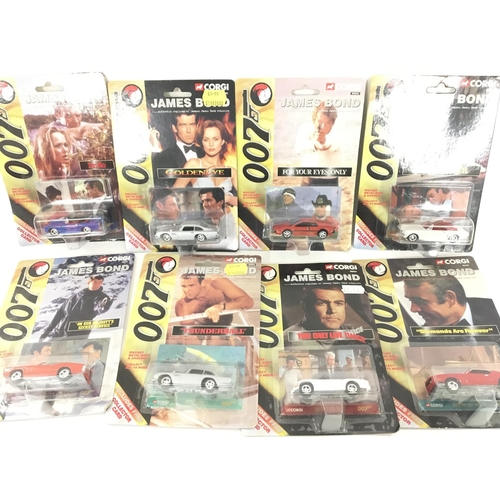 96 - A Collection of Carded Corgi James Bond Vehicles.