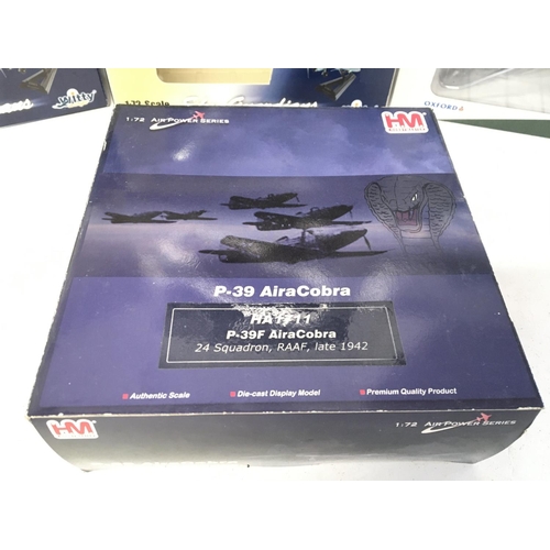 963 - 7 Boxed Diecast Aircraft all 1:72 Scale including Sky Guardians. Oxford and Hobby Master. (7).