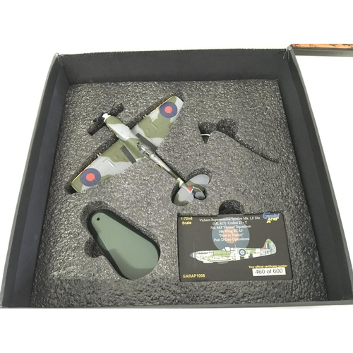 967 - 4 X Boxed Gemini Aces Diecast Models. Including a Spitfire. Messerschmitt and Mustangs.(4).