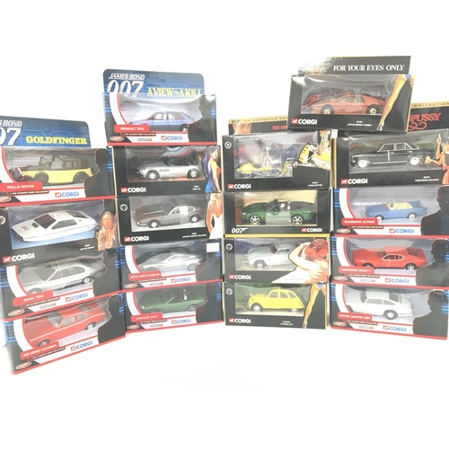 98 - A Collection of Boxed Corgi James Bond Vehicles.