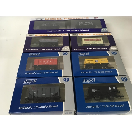 983 - Collection of 7 boxed Dalpol model railway wagons. 00 gauge. 1:76 scale