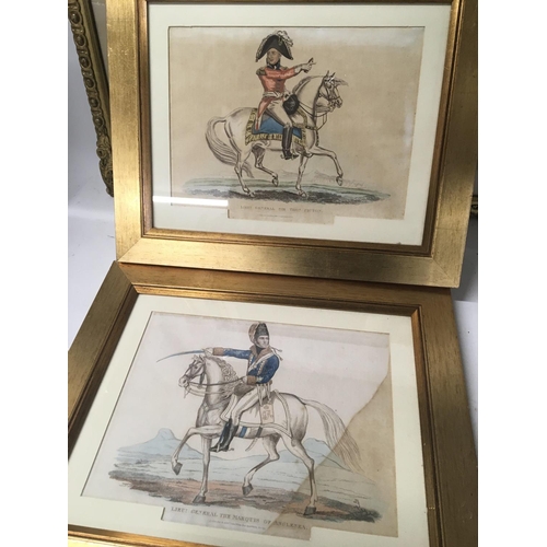 196 - A framed hunting print and other 19th century prints and pictures. (a lot)