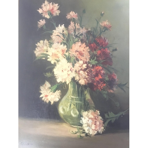 3 - A framed still life oil painting flowers in vase signed lower right attributed to Gustave Loiseau (1... 