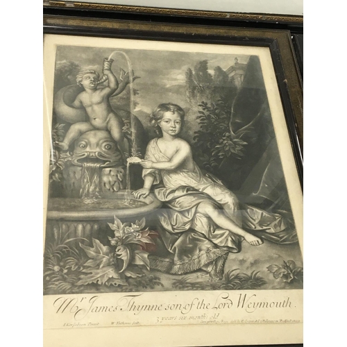 40 - Four late 18th century and early 19th century prints The son of Lord Weymouth Nicolas de Launay and ... 