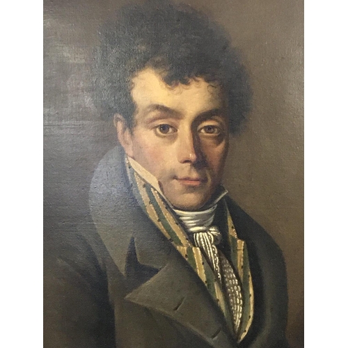 71 - A well executed and framed early 19th oil on canvas portrait of a Gentleman possible French school. ... 