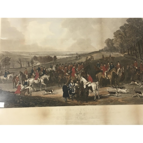 75 - A pair of late 19th century coloured engravings after original paintings by H Calvert The meet of th... 