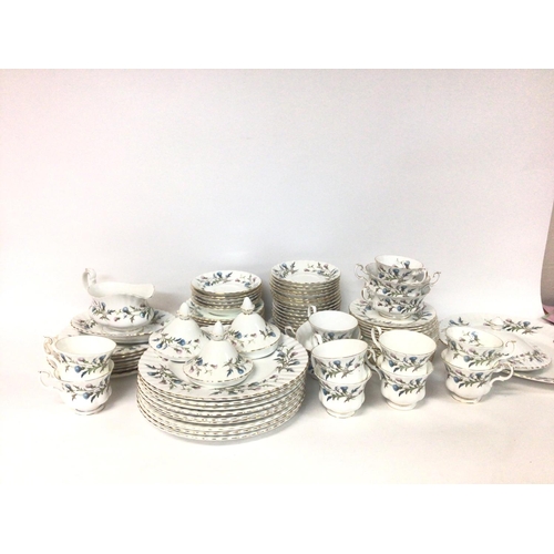 1151 - Royal Albert Brigadoon ceramic dinner set. Postage category D