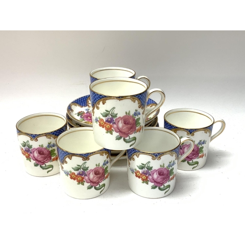 1172 - A 6 setting Aynsley coffee can and saucer set. (D) NO RESERVE