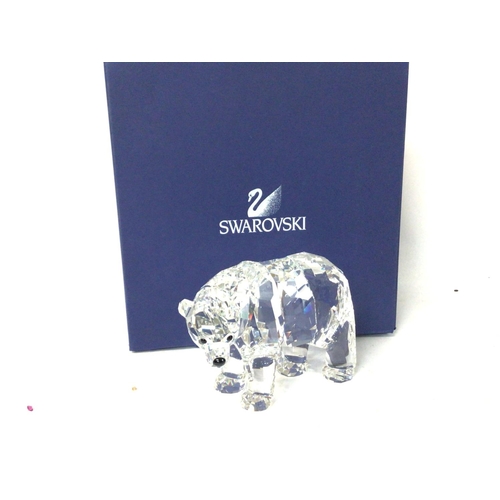 1189 - Boxed Swarovski polar bear , postage cat d