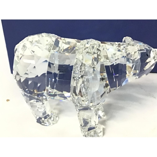 1189 - Boxed Swarovski polar bear , postage cat d