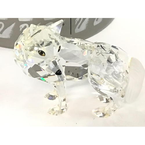 1191 - Boxed Swarovski silver crystal figurines including a shark, fox and baby elephant , together with bo... 