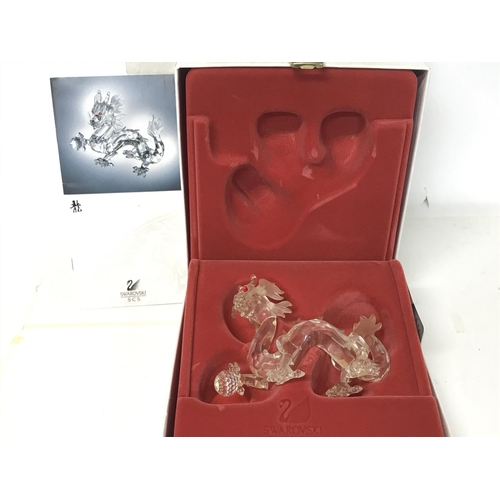 1208 - Boxed Swarovski 1997 Annual Edition dragon. No signs of obvious damage/restoration