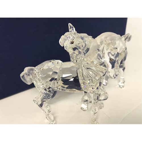 1215 - Boxed Swarovski Foals figurine, postage cat D no signs of obvious damage/ restoration