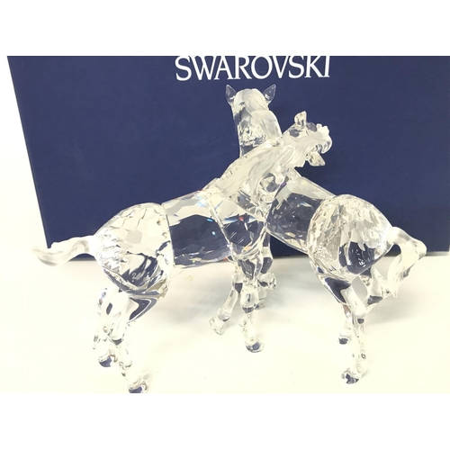 1215 - Boxed Swarovski Foals figurine, postage cat D no signs of obvious damage/ restoration