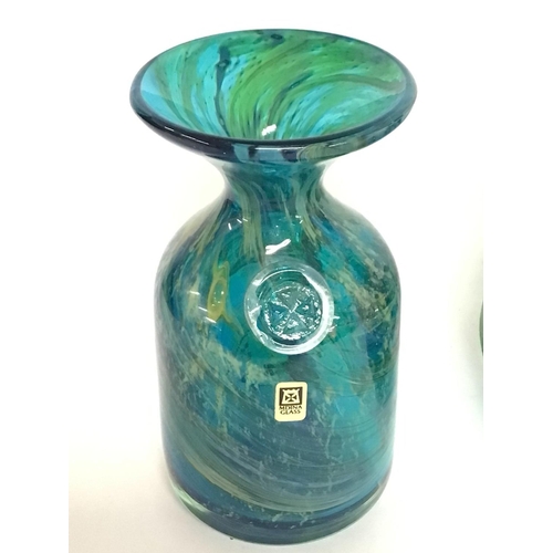 1236 - Mdina art glass vases including a shoulder vase etc. 12 to 17cm Postage cat D