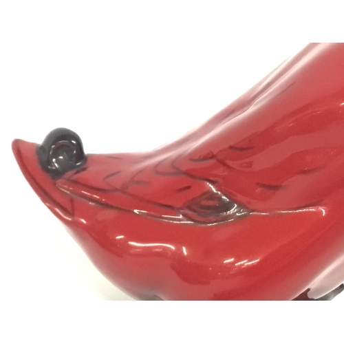 1248 - Porcelain Doulton Flambe Duck, 15cm tall. Postage cat D