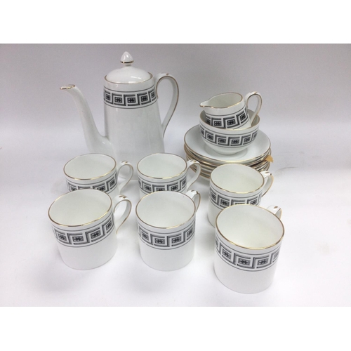 1270 - Two china tea sets including one with hand painted on transfer floral decoration on a white ground. ... 