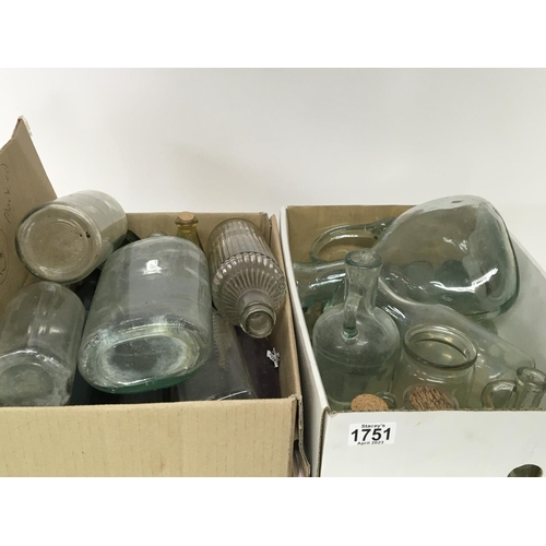 1275 - A collection of glass old bottles and some stoneware jars and bottles (a lot). NO RESERVE