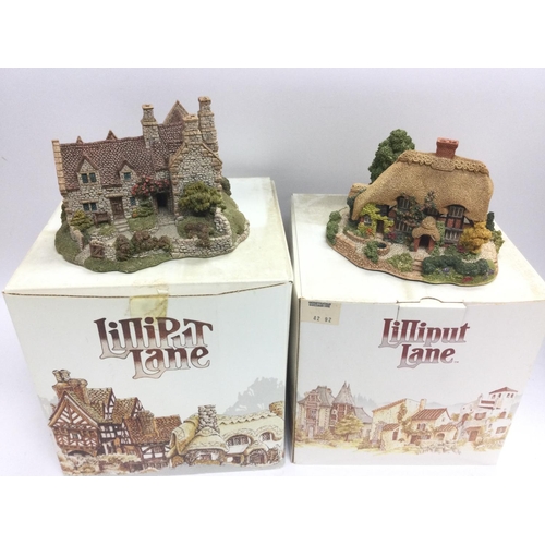 1288 - A collection of over 50 Lilliput Lane cottages of which over 30 are boxed. Also includes other Lilli... 