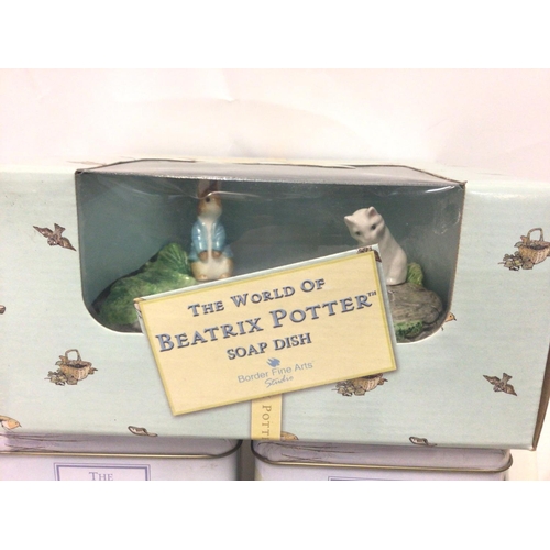 1305 - Assorted collection of Beatrix Potter items made by Border fine arts. All items in good condition.