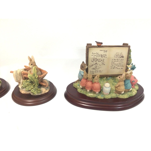 1310 - Four Beatrix Potter ceramic figures. All in excellent condition. Postage D