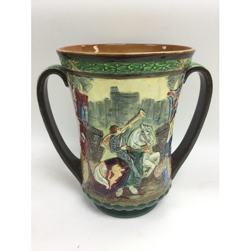 1363 - A large limited edition Royal Doulton loving cup to celebrate the Coronation of George the VI and El... 