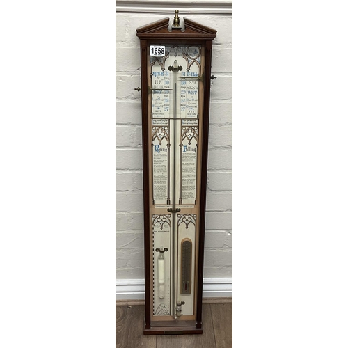 1658 - A 1970s example of an Admiral Fitzroy barometer. Good condition