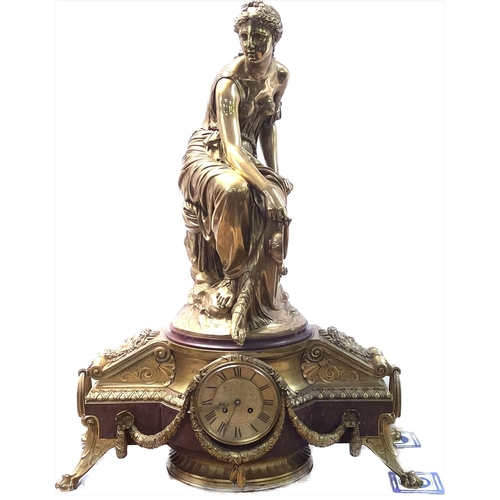 1659 - Georges Emile Henri Servant (1828-1890), a late Regency period impressive Neo Classical parcel gilt ... 