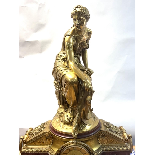 1659 - Georges Emile Henri Servant (1828-1890), a late Regency period impressive Neo Classical parcel gilt ... 