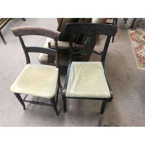 1679 - An early Victorian occasional chair and one other chair NO RESERVE