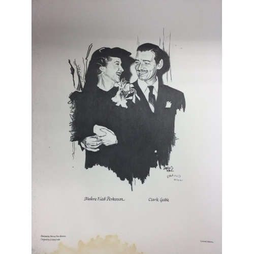 2022 - A set of 50th anniversary limited edition 'Gone With The Wind' prints, signed by Darius Hill, the ar... 