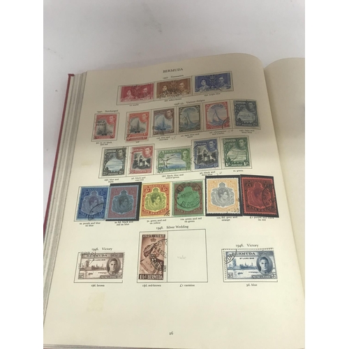 2028 - A King George Vl Commonwealth stamp collection, mainly used but with some high value mint stamps