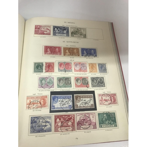 2028 - A King George Vl Commonwealth stamp collection, mainly used but with some high value mint stamps