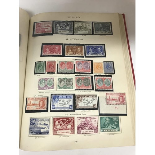 2029 - A King George Vl mint Commonwealth stamp album including many high catalogue values