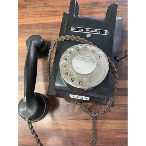 2432 - A call exchange phone. Postage Cat C