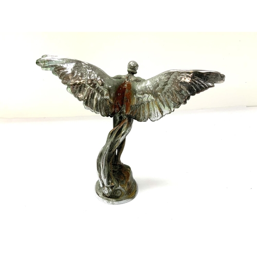 820 - A Colin George Chrome plated Car Mascot in the form of Icarus, 14cm. (B)