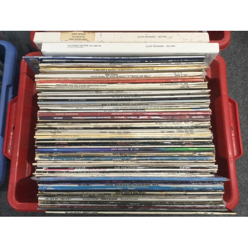 1004 - Five boxes of LPs comprising film soundtracks, a large collection of Cliff Richard and The Shadows L... 