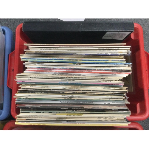 1004 - Five boxes of LPs comprising film soundtracks, a large collection of Cliff Richard and The Shadows L... 