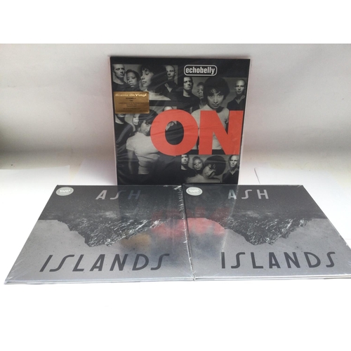 121 - Three limited edition 180g coloured vinyl indie LPs comprising 'On' by Echobelly and two copies of '... 