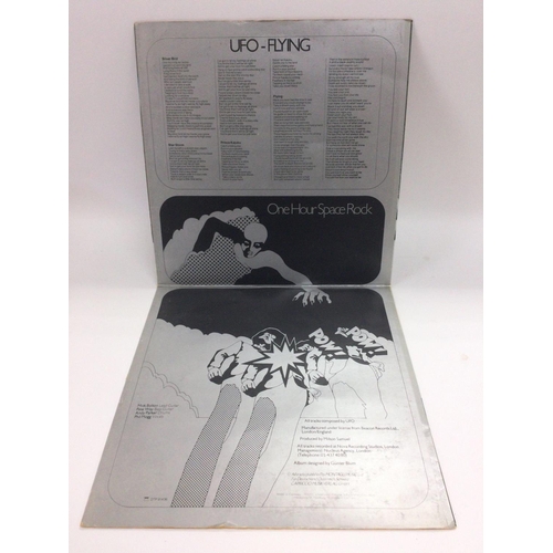 13 - Two prog rock LPs comprising a first UK pressing of the 'Flying One Hour Space Rock' LP by UFO2, SLK... 