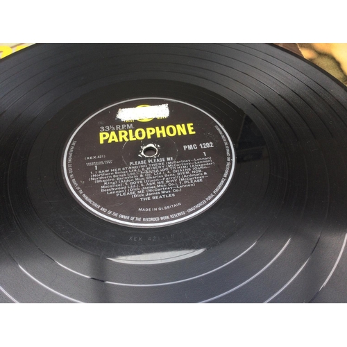 133 - The first five UK released LPs by The Beatles from 'Please Please Me' through to 'Help!'. Condition ... 