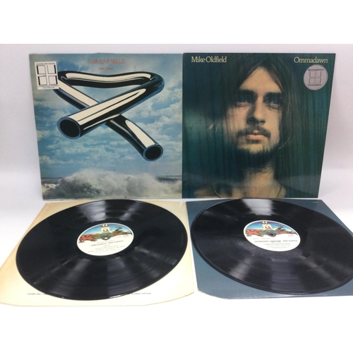 161 - Two early Quadrophonic pressings if Mike Oldfield LPs comprising 'Tubular Bells' and 'Ommadawn'. Vin... 