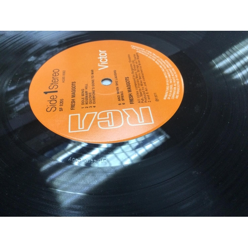 172 - A rare 1971 first UK pressing of the self titled Fresh Maggots LP with purple back cover and orange ... 