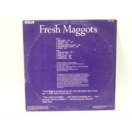 172 - A rare 1971 first UK pressing of the self titled Fresh Maggots LP with purple back cover and orange ... 