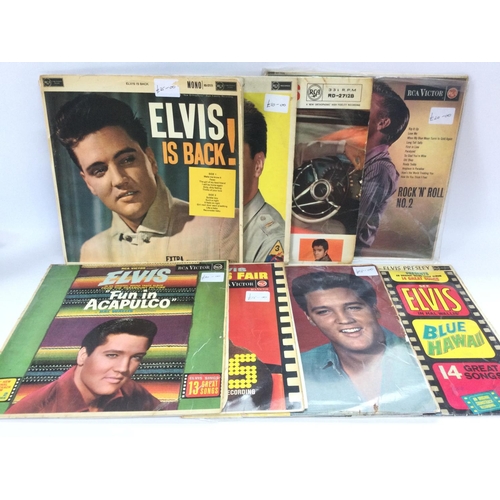 177 - A record case of Elvis Presley LPs.