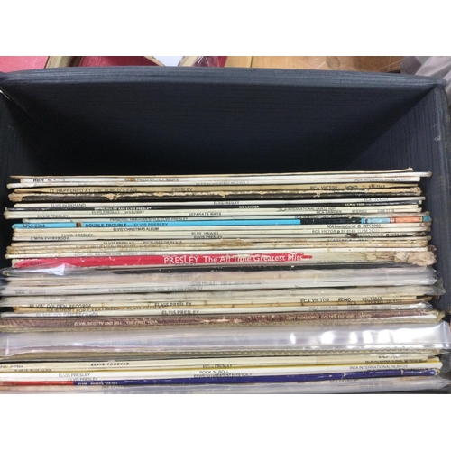 177 - A record case of Elvis Presley LPs.