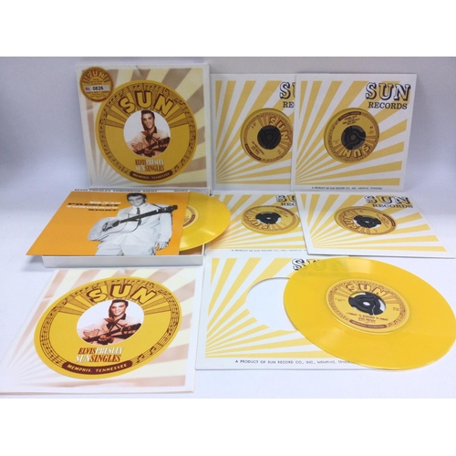 179 - Two Elvis Presley 7inch single box sets comprising a Special Edition numbered yellow vinyl Sun singl... 