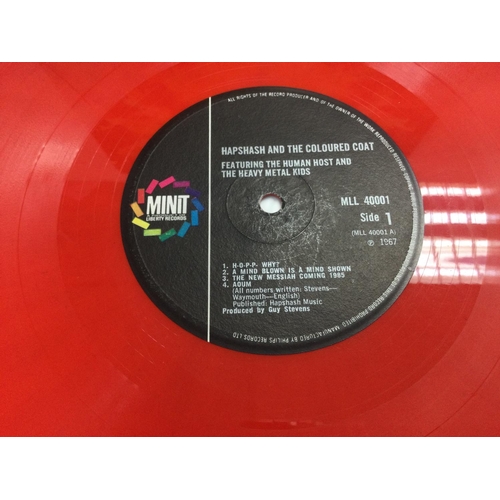 21 - A red vinyl mono pressing of the self titled 'Hapshash And The Coloured Coat' LP, MLL 40001, vinyl E... 